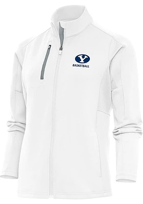 Antigua BYU Cougars Womens White Basketball Generation Light Weight Jacket