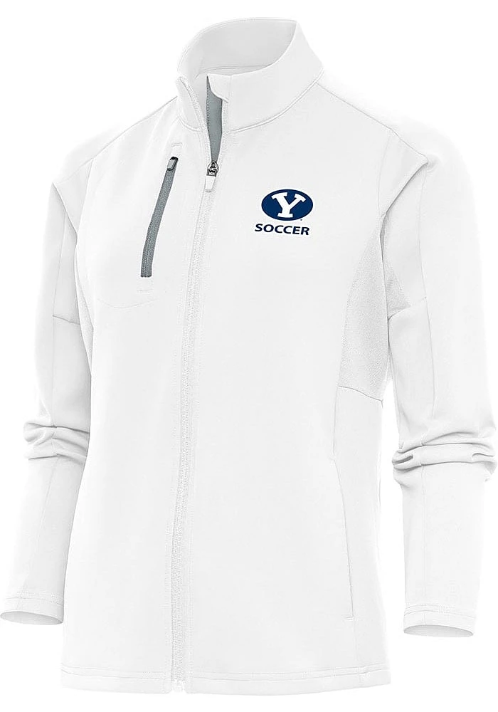 Antigua BYU Cougars Womens White Soccer Generation Light Weight Jacket