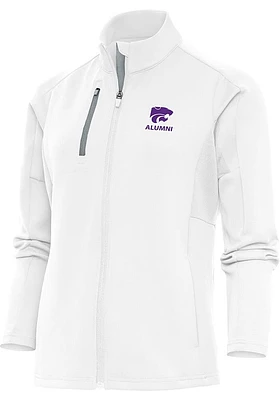 Antigua K-State Wildcats Womens White Alumni Generation Light Weight Jacket