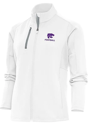 Antigua K-State Wildcats Womens White Football Generation Light Weight Jacket