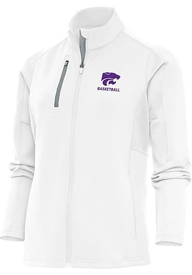 Antigua K-State Wildcats Womens White Basketball Generation Light Weight Jacket