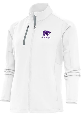Antigua K-State Wildcats Womens White Soccer Generation Light Weight Jacket