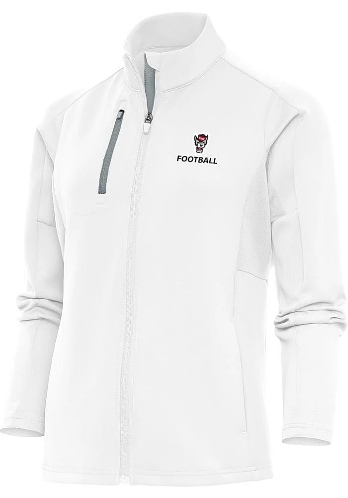 Antigua NC State Wolfpack Womens White Football Generation Light Weight Jacket