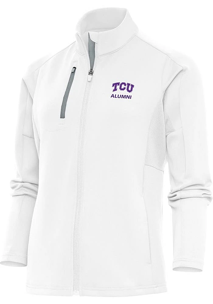 Antigua TCU Horned Frogs Womens White Alumni Generation Light Weight Jacket