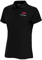 Antigua Arkansas Razorbacks Womens Volleyball Legacy Pique Short Sleeve Polo Shirt