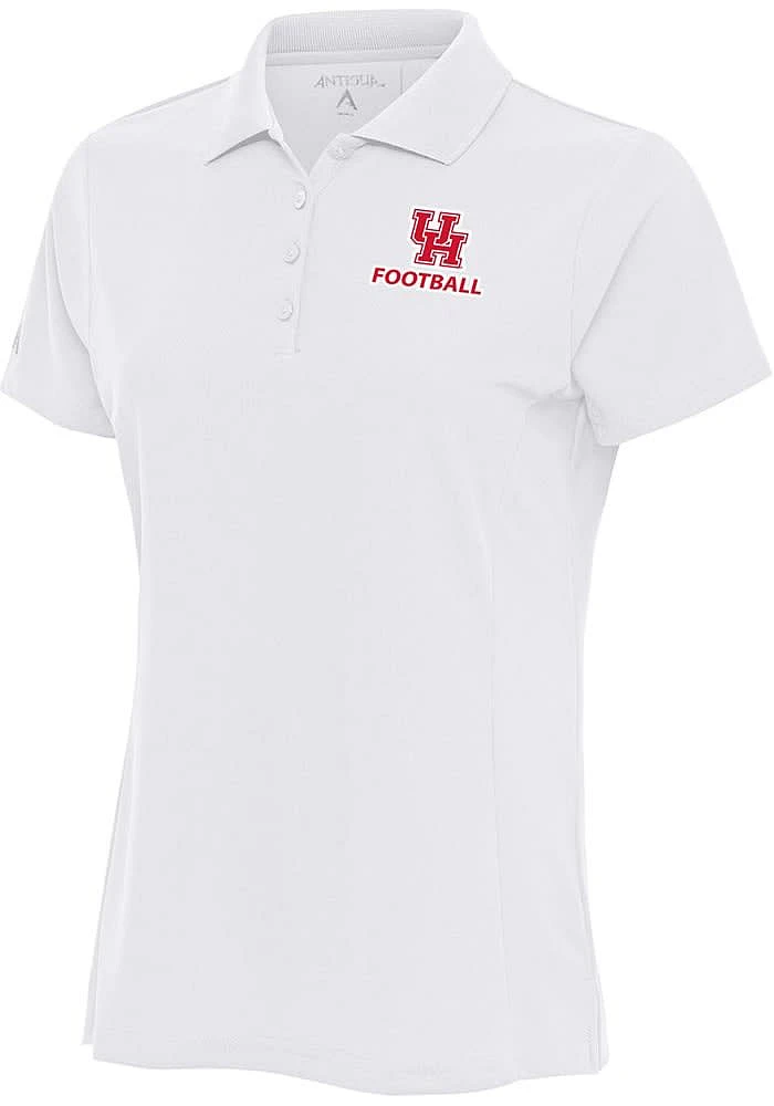 Antigua Houston Cougars Womens Football Legacy Pique Short Sleeve Polo Shirt