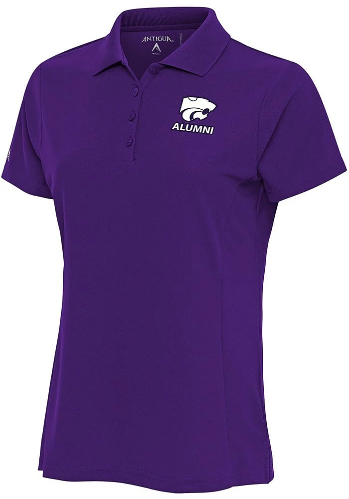 Antigua K-State Wildcats Womens Alumni Legacy Pique Short Sleeve Polo Shirt