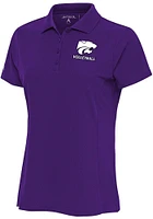 Antigua K-State Wildcats Womens Volleyball Legacy Pique Short Sleeve Polo Shirt