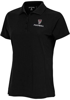 Antigua NC State Wolfpack Womens Football Legacy Pique Short Sleeve Polo Shirt