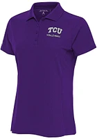 Antigua TCU Horned Frogs Womens Volleyball Legacy Pique Short Sleeve Polo Shirt