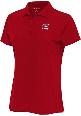 Antigua Louisiana Ragin' Cajuns Womens Mom Legacy Pique Short Sleeve Polo Shirt