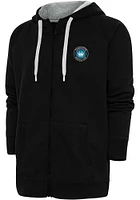Antigua Charlotte FC Mens Black Victory Long Sleeve Full Zip Jacket