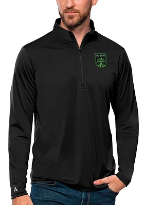 Antigua Austin FC Mens Tribute Long Sleeve Qtr Zip Pullover
