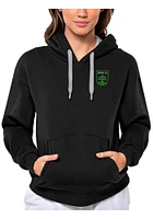 Antigua Austin FC Womens Black Victory Hooded Sweatshirt