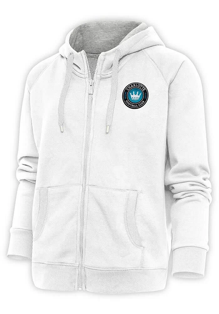 Antigua Charlotte FC Womens Victory Long Sleeve Full Zip Jacket