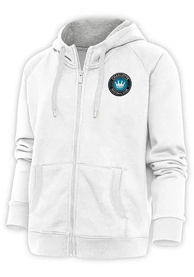 Antigua Charlotte FC Womens Victory Long Sleeve Full Zip Jacket