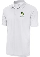 Antigua Baylor Bears White Soccer Legacy Pique Big and Tall Polo