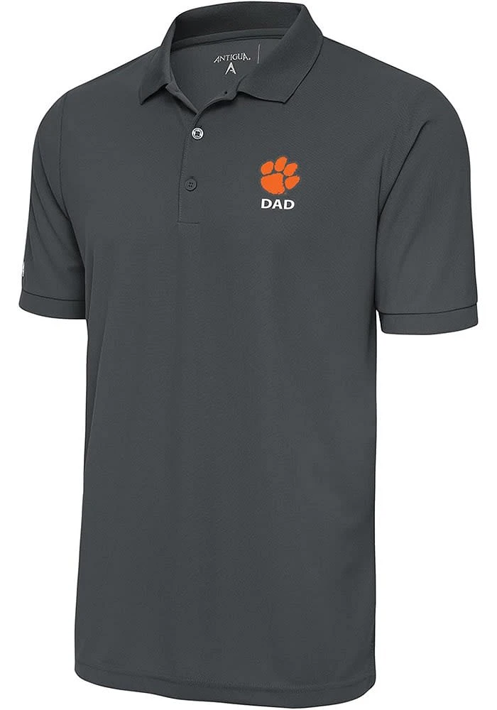 Antigua Clemson Tigers Dad Legacy Pique Big and Tall Polo