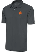 Antigua Clemson Tigers Dad Legacy Pique Big and Tall Polo