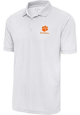 Antigua Clemson Tigers Baseball Legacy Pique Big and Tall Polo