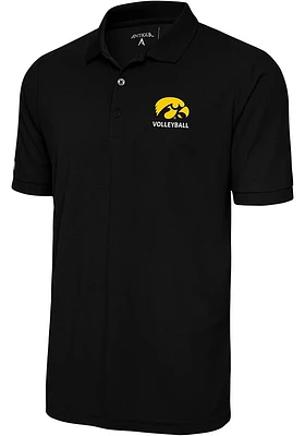 Antigua Iowa Hawkeyes Volleyball Legacy Pique Big and Tall Polo