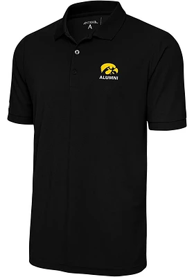 Antigua Iowa Hawkeyes Alumni Legacy Pique Big and Tall Polo