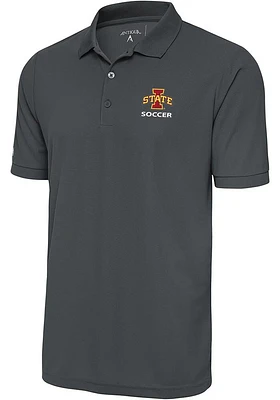 Antigua Iowa State Cyclones Soccer Legacy Pique Big and Tall Polo