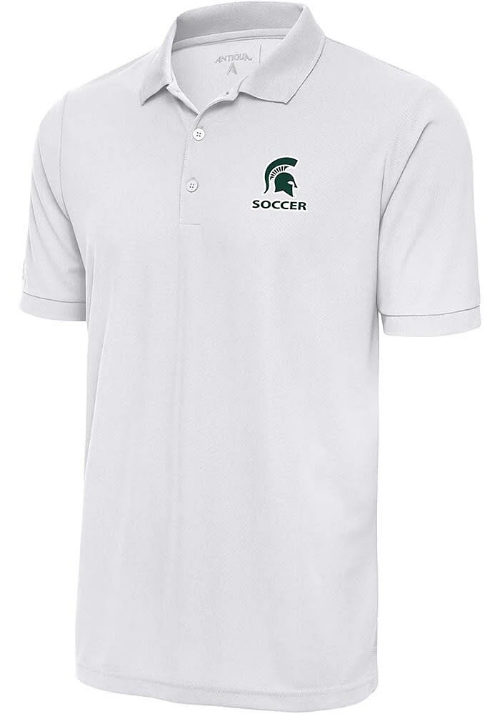 Antigua Michigan State Spartans Soccer Legacy Pique Big and Tall Polo