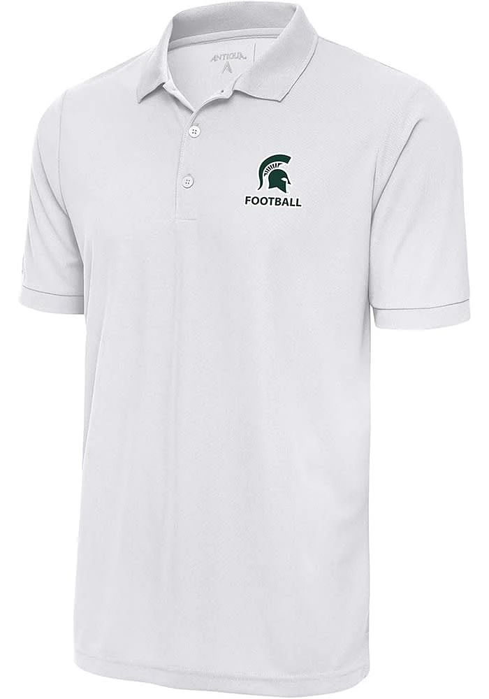 Antigua Michigan State Spartans Football Legacy Pique Big and Tall Polo