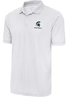 Antigua Michigan State Spartans Football Legacy Pique Big and Tall Polo