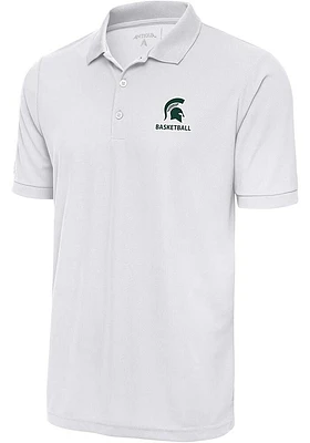 Antigua Michigan State Spartans Basketball Legacy Pique Big and Tall Polo