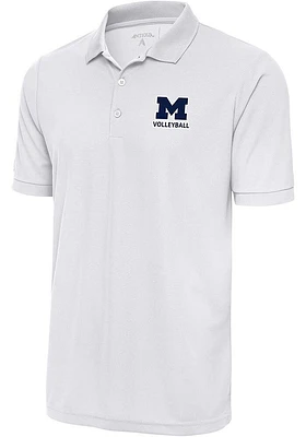 Antigua Michigan Wolverines Volleyball Legacy Pique Big and Tall Polo
