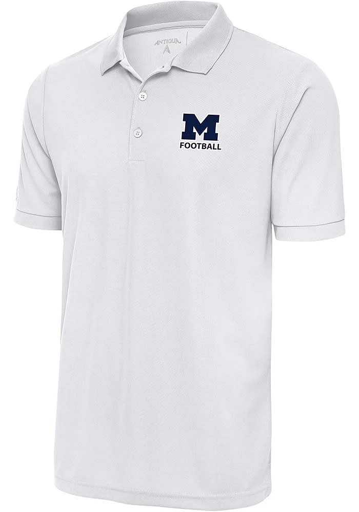 Antigua Michigan Wolverines Football Legacy Pique Big and Tall Polo