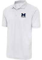 Antigua Michigan Wolverines Football Legacy Pique Big and Tall Polo