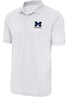 Antigua Michigan Wolverines Basketball Legacy Pique Big and Tall Polo