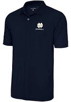 Antigua Notre Dame Fighting Irish Navy Blue Baseball Legacy Pique Big and Tall Polo