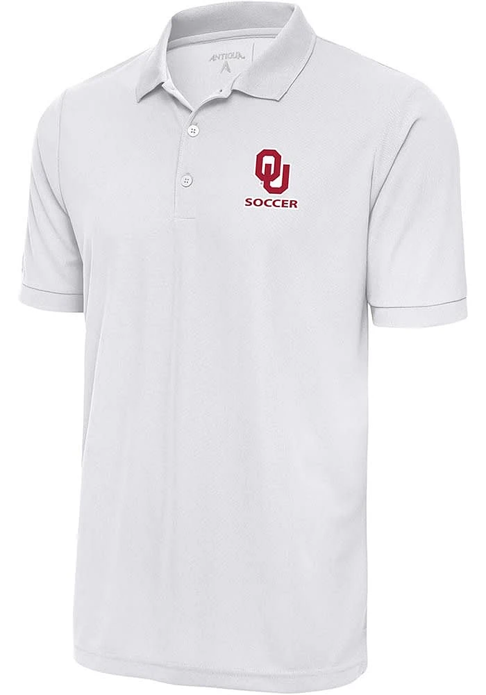 Antigua Oklahoma Sooners Soccer Legacy Pique Big and Tall Polo