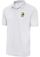 Antigua Oregon Ducks White Dad Legacy Pique Big and Tall Polo