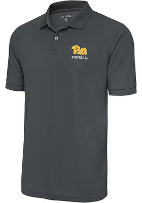 Pitt Panthers Antigua Football Legacy Pique Big and Tall Polo