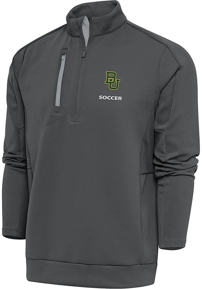 Antigua Baylor Bears Mens Soccer Generation Long Sleeve Qtr Zip Pullover