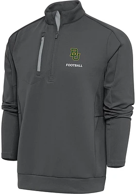 Antigua Baylor Bears Mens Football Generation Long Sleeve Qtr Zip Pullover
