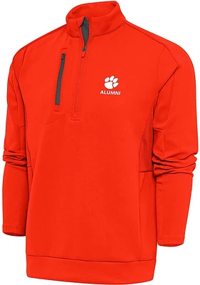 Antigua Clemson Tigers Mens Alumni Generation Long Sleeve Qtr Zip Pullover