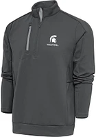 Antigua Michigan State Spartans Mens Volleyball Generation Long Sleeve Qtr Zip Pullover