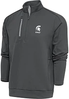 Antigua Michigan State Spartans Mens Dad Generation Long Sleeve Qtr Zip Pullover