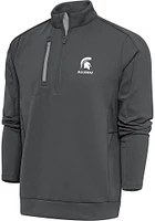 Antigua Michigan State Spartans Mens Alumni Generation Long Sleeve Qtr Zip Pullover