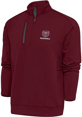 Antigua Missouri State Bears Mens Maroon Football Generation Long Sleeve Qtr Zip Pullover