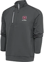Antigua Missouri State Bears Mens Grey Alumni Generation Long Sleeve Qtr Zip Pullover