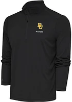 Antigua Baylor Bears Mens Grey Alumni Tribute Long Sleeve Qtr Zip Pullover