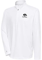 Antigua Iowa Hawkeyes Mens Football Tribute Long Sleeve Qtr Zip Pullover