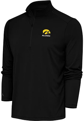 Antigua Iowa Hawkeyes Mens Alumni Tribute Long Sleeve Qtr Zip Pullover